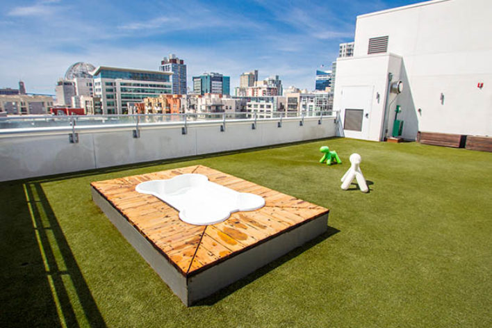 SYNLawn Honolulu artificial grass for Roof top applications